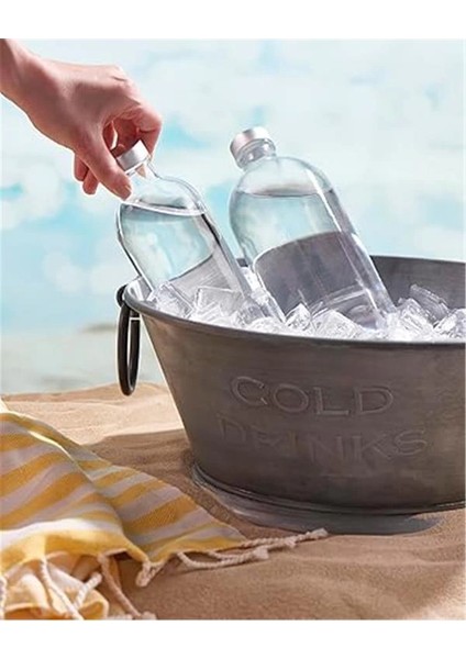 Pasabahce Iconic Alüminyum Kapaklı Cam Şişe, Şeffaf, 1 Litre indirimleri