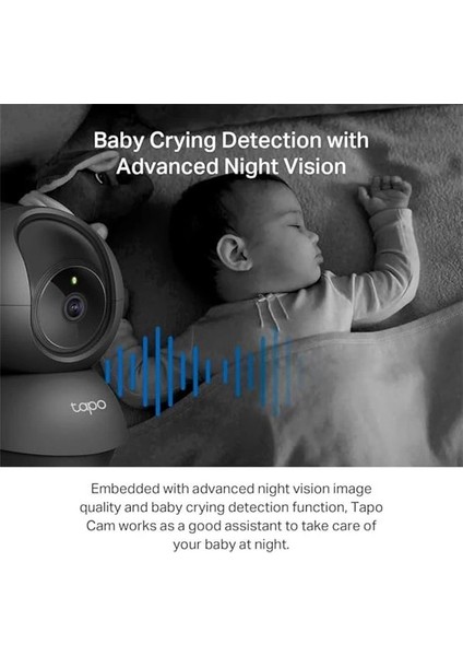 Tp-Link C211 2k 3mp Yatay ve Dikey Ev Güvenliği Wi-Fi Kamerası