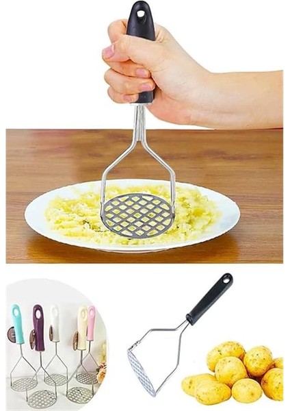 Metal Saplı Paslanmaz Çelik Patates Ezici (Plastik Saplı) fiyatları