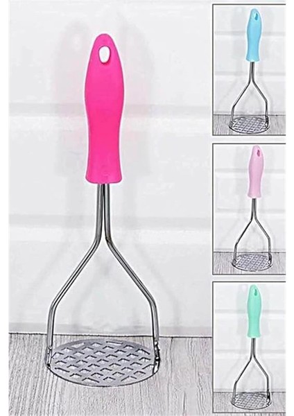 Metal Saplı Paslanmaz Çelik Patates Ezici (Plastik Saplı) modelleri