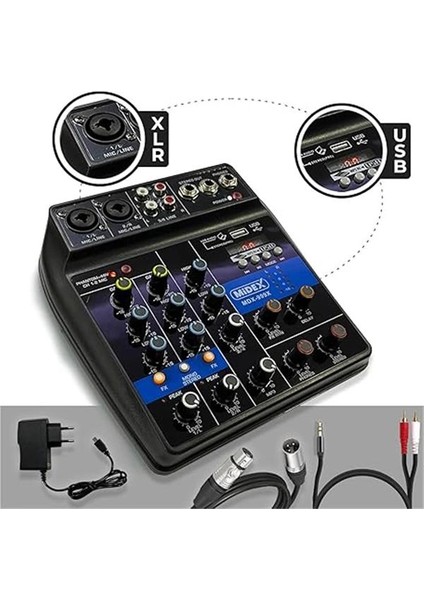 Impressive Paket-1 Stüdyo Ekipmanları Kayıt Seti (Monitör Mikrofon Mikser)