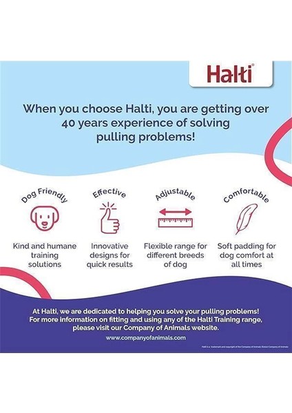 Şirket Hayvanlarının Halti Köpek Halter, Boyut 2 (35-48 Cm), Siyah