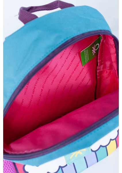 Çok Renkli Anaokulu Çantası, 34x26x11 cm, Gökkuşağı Deseni