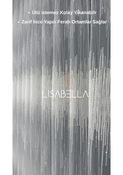 Linea Broderia Tül (1x2 Pile Dikişli) Ütü Istemez fırsatları