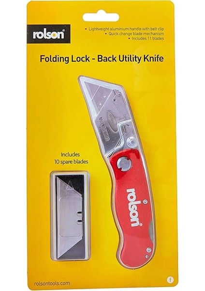 62845 Folding Lock-Back Knife, Red, Grey modelleri