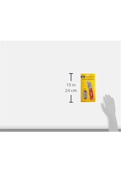 62845 Folding Lock-Back Knife, Red, Grey