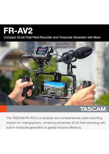 Tascam Fr-Av2 Kompakt 32 Bit Float Saha Kaydedici ve Mikserli Zaman Kodu Jeneratörü fiyatları
