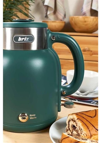 BR1040 Retro Yeşil Su Isıtıcı Çelik Kettle indirimleri