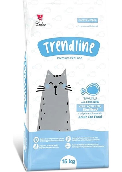 Yetişkin 27/10 Kısırlaştırılmış Tavuklu Kedi Maması 15 kg