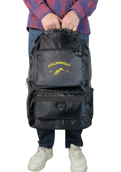Co.campout Orijinal Körüksüz Ortopedik Konfor Modeli Çok Gözlü Gezi Seyahat Yürüyüş Dağcı Kamp Spor Sırt Çantası