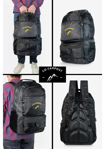 Co.campout Orijinal Körüksüz Ortopedik Konfor Modeli Çok Gözlü Gezi Seyahat Yürüyüş Dağcı Kamp Spor Sırt Çantası