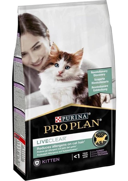 Liveclear Kitten Hindili Yavru Kedi Maması 1.4 kg