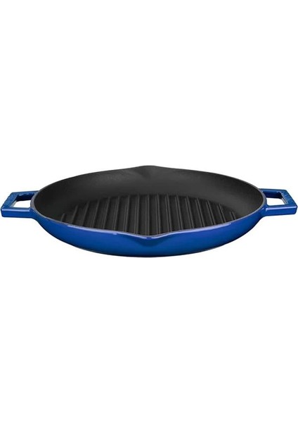 Metal Döküm Izgara Tava, 26 Cm, Mavi fiyatları