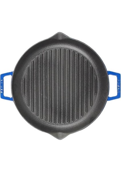 Metal Döküm Izgara Tava, 26 Cm, Mavi fırsatları