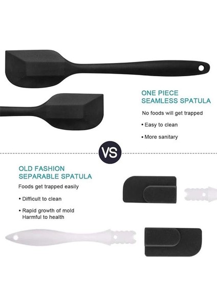 Silikon Mutfak Yardımcısı, 6 Adet Silikon Spatula, Çorba Kaşığı, Fırın Fırçası, Spatula modelleri