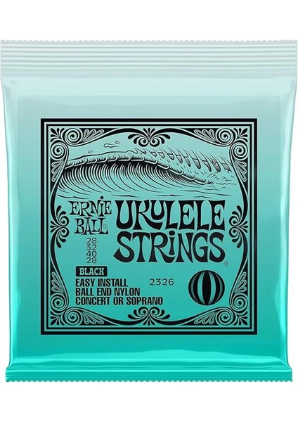 Konseri/soprano Ball End Naylon Ukulele Telleri - Siyah fırsatları