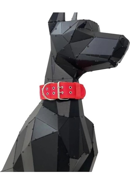 Kırmızı Yumuşak Dokulu Büyük Irk Kolon Köpek Sı Köpek Boyun Sı Kırmızı M