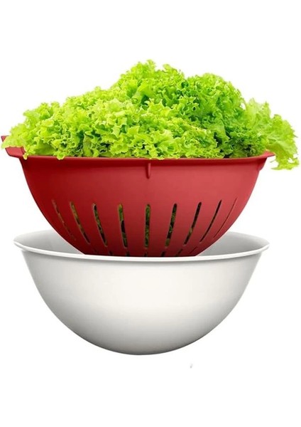 3l Kaseli Süzgeç – Yeşillik, Sebze ve Meyve Yıkamak Için Pratik Badyalı Süzgeç – Çok fırsatları