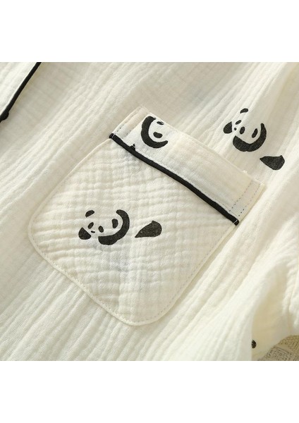 Organik Pamuk Müslin Kumaş Pijama Takımı (3'lü) indirimleri