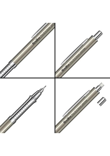 Office Pros Mekanik Kurşun Kalem Gümüş 0.5 mm modelleri
