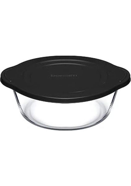Pasabahce Borcam Kapaklı Tencereler 1450 cc T Plastik Kapak Siyah Kapak