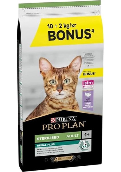Sterilised Hindili Kuru Kedi Maması 10 kg +2 kg Hediye