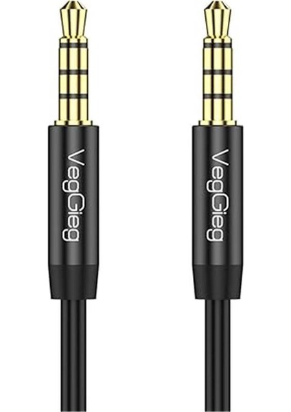 3.5mm Jack Trrs Hi-Fi Aux Mikrofon ve Ses Kablosu 5 Metre