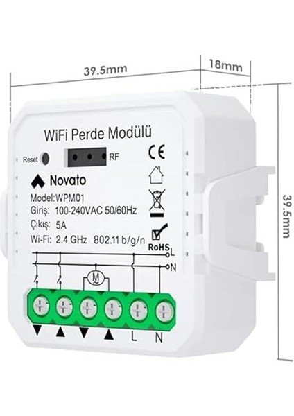 Tuya Mini Wifi Akıllı Perde Panjur Kontrol Rölesi (Tuya, Smart Life, Google Home, Alexa, Home fiyatları