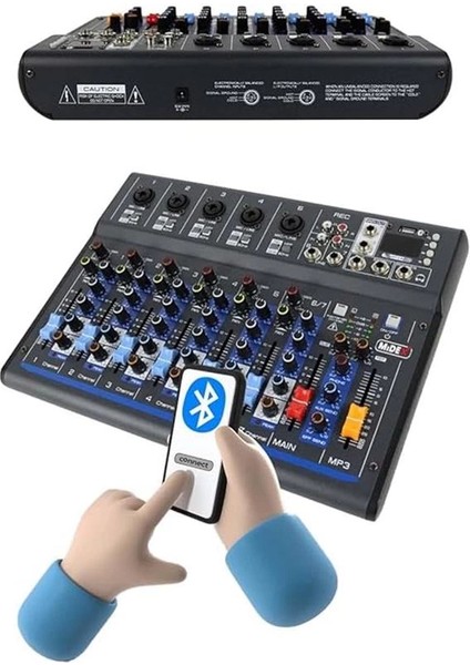 MDX-07FXU 7 Kanal Ses Mikseri Deck Mikser (Kayıt USB Efekt) modelleri