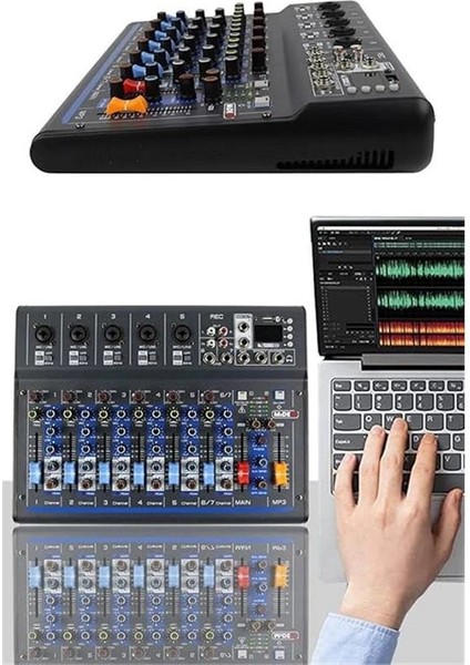 MDX-07FXU 7 Kanal Ses Mikseri Deck Mikser (Kayıt USB Efekt) fırsatları