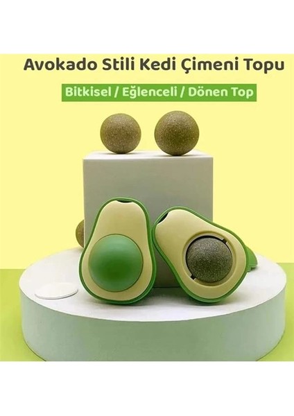 Avokado Kedi Nanesi Kedi Otu Topu Kedi Oyuncağı Yapışkanlı Catnip fırsatları