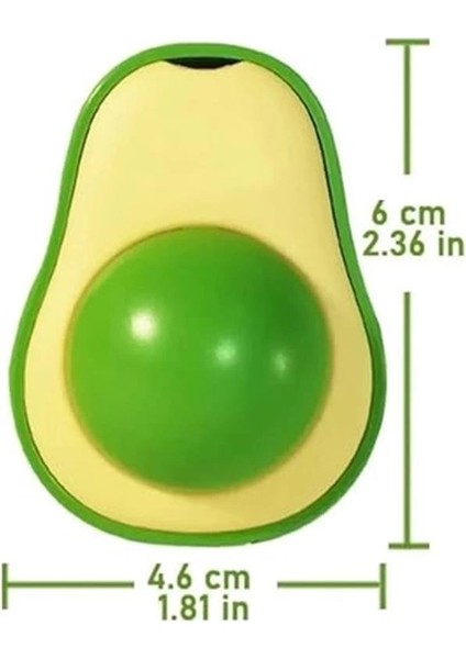 Avokado Kedi Nanesi Kedi Otu Topu Kedi Oyuncağı Yapışkanlı Catnip