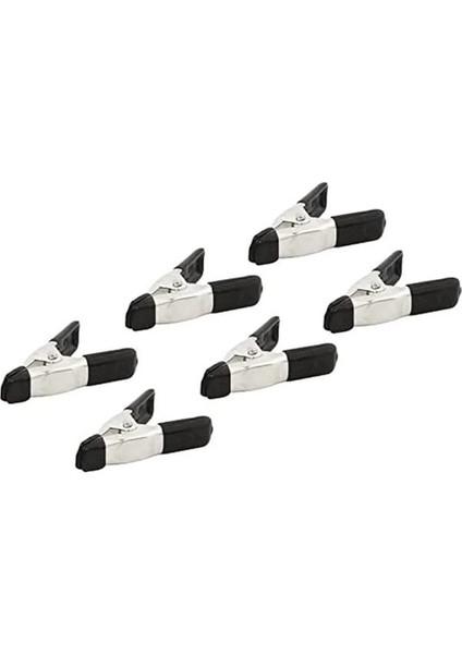 60341 6 Pc 50 mm Spring Clamp Set, Black indirimleri