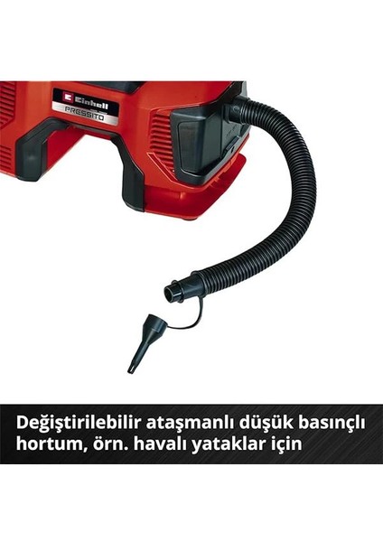 Pressito 18/21 Power X-Change Akülü Hava Kompresörü (18 V, Maks. 10.5 Bar, 21 L/dk Emiş