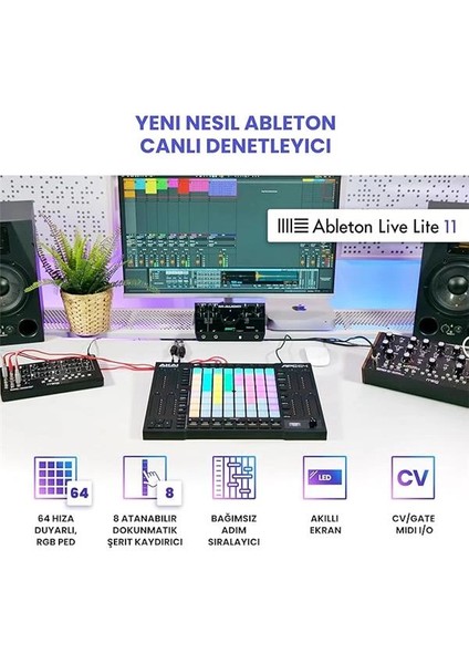 APC64 Ableton Mıdı Kontrol Cihazı, 8 Dokunmatik Şerit, Adım Sıralayıcı, 64 Rgb fiyatları