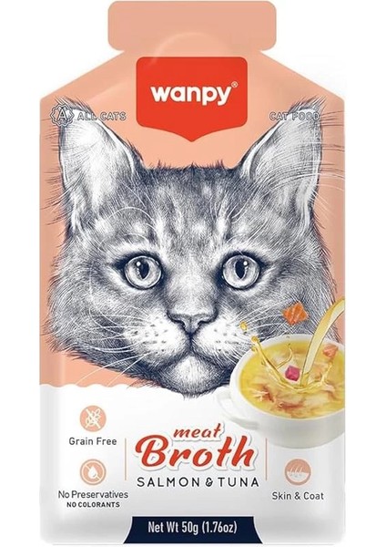 Somonlu ve Ton Balıklı Kedi Çorbası 50G