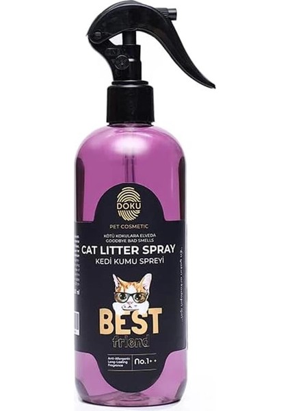 Pet Cosmetic Kedi Kumu Spreyi 400 ml | Topaklanma Yapmayan Kedi Kumu Koku Giderici Sprey