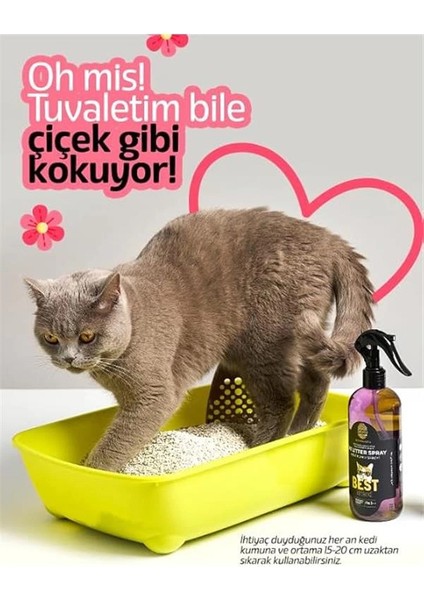Pet Cosmetic Kedi Kumu Spreyi 400 ml | Topaklanma Yapmayan Kedi Kumu Koku Giderici Sprey fırsatları