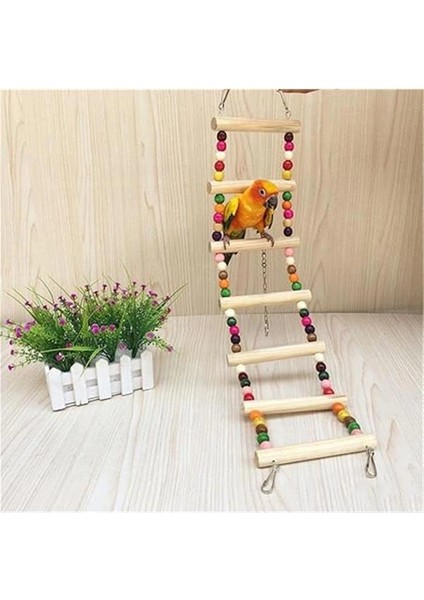 Muhabbet Kuşu Için Ahşap Köprü/merdiven 27X7CM indirimleri