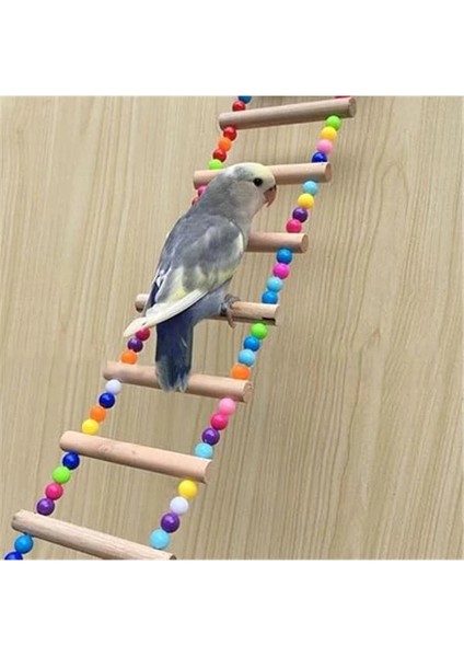 Muhabbet Kuşu Için Ahşap Köprü/merdiven 27X7CM