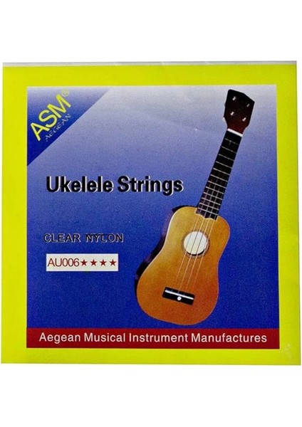 Asm Aegean Ukulele Teli Takım Şeffaf