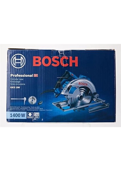 Gks 190 Daire Testere (1.400 W, Testere Çapı: 190 Mm, Göbek Çapı: 30 Mm, Ahşapta