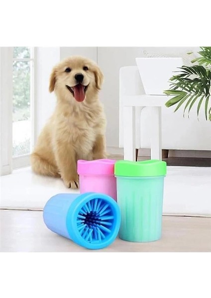 Pati Yıkayıcı Koruyucu - Yıkanabilir Pençe Temizleyici Kova, Kedi ve Köpekler Için Pratik
