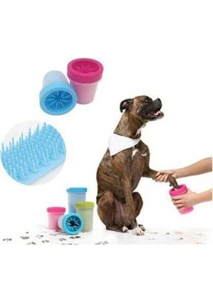 Pati Yıkayıcı Koruyucu - Yıkanabilir Pençe Temizleyici Kova, Kedi ve Köpekler Için Pratik