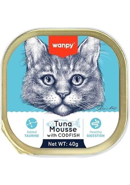 Ton ve Morina Balıklı Yaş Pate Kedi Mamasi, 40 Gr, 6 Adet, Yüksek Nem Içeriği fırsatları