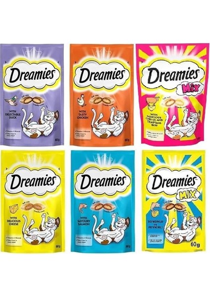 Karışık Ödül Maması Paketi 60 gr x 24, Kedi Ödül Mama