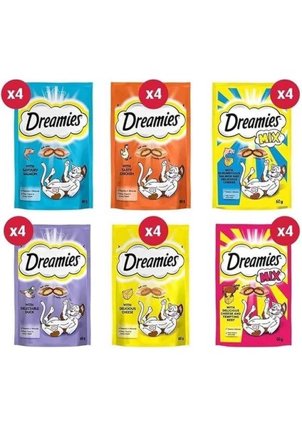 Karışık Ödül Maması Paketi 60 gr x 24, Kedi Ödül Mama fiyatları