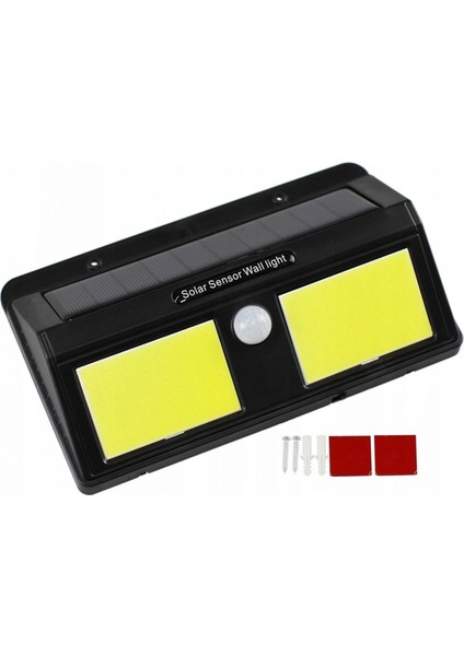 Solar Güneş Enerjili Sensörlü 96 Cob LED Aplik Duvar Tipi LED Lamba
