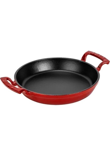 Döküm Yuvarlak Kulplu Yumurta Sahanı Tava, 16 Cm, Siyah