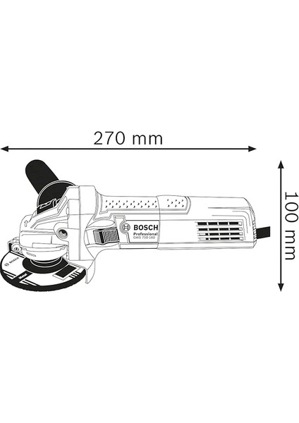 Gws 750 Avuç Taşlama Makinesi (750 W, Disk Çapı: 115 Mm, 11.000 Dev/dak) fiyatları